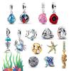 Подводный мир Медная Морская звезда Коралл Морской конёк Ракушка Осьминог Краб Подвеска Подходит для DIY Браслета Ожерелья Совместные Подарки