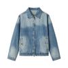 NVG·YOUNG Men's Retro Denim Lapel Jacket