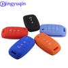 Jingyuqin New 3 Buttons Silicone Remote Folding Flid Key Case Cover For Kia Sorento Carens K2 K3 K4 K5