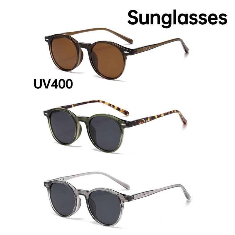 High Quality Neutral New Fashion Round Frame Sunglasses Men and Women Casual Retro Outdoor UV400 Sports Driving Fashion Sunglasses Glasses