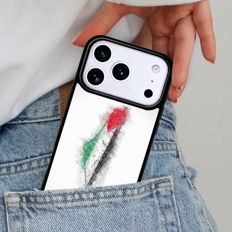Free P-alestine Map Arabic Phone Case for iPhone 16e 15 14 13 12 17 Pro Max Plus Air 17pro Cover Coque