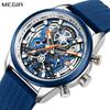 Мужские часы Хронограф Модные Кварцевые Военные Наручные часы Водонепроницаемые Светящиеся Спортивные часы Часы с Автоматической Датой Montre Homme 2235
