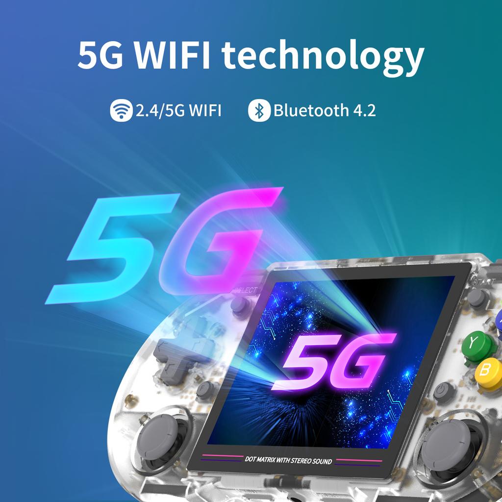 Портативная игровая консоль Anbernic Rg353ps, Linux, 3,5 дюйма, Ips, ретро-игровой плеер, 16 + 256 г, поддержка 5000+ игр, 5 г, Wi-Fi, онлайн-выход Hd