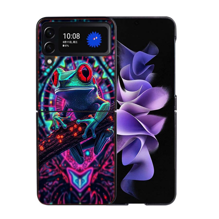 Why Are Frogs Important Phone Case For Samsung Z Flip 7 6 5G Galaxy Z Flip4 Z Flip5 Z Flip3 Coque Black Hard PC Shell Protective