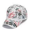 2020 New Unisex Women Men Hats Adjustable Black White Color Printing Graffiti All-matching Baseball Cap For Male Female