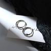 Серебристый цвет Панк Ювелирные изделия Круглые Серьги-пусеты Хип-хоп Мужские Серьги Серьги-кольца