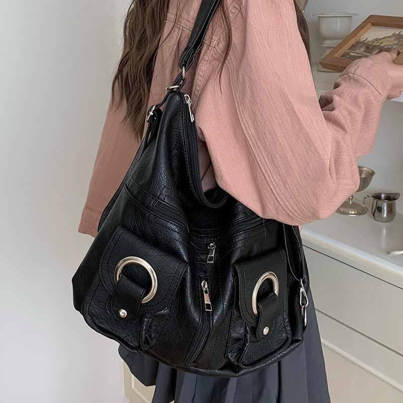 Простая многоплечевая косая сумка-трансформер для поездок на работу, большая вместимость, студенческая дорожная сумка через плечо