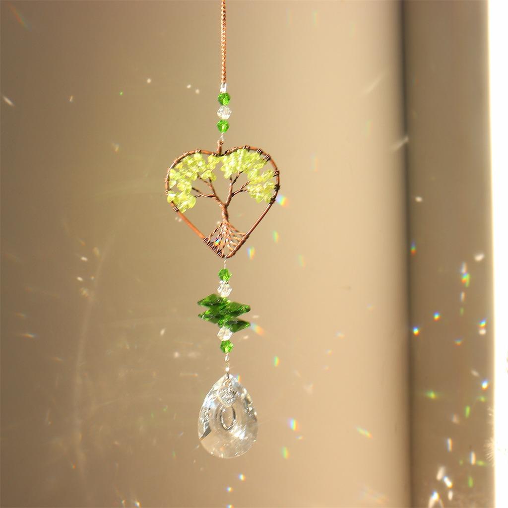 Sun Catcher Decoration Clear Heart Shaped Suncatcher Crystal Window Decor Heart Shaped Window Hanging Decoration For Window