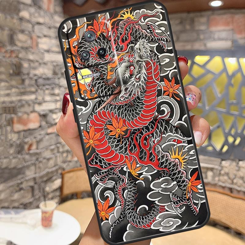 Чехол Yakuza Dragon Tattoo для Xiaomi 14 Ultra 15 13 11T 12T 13T 14T Pro POCO X3 X5 X6 X7 Pro M6 F5 F6 Pro