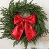 Soft Velvety Fabric Bowknot Christmas Tree Ornament For Mantels Wedding Festival Celebration Decoration