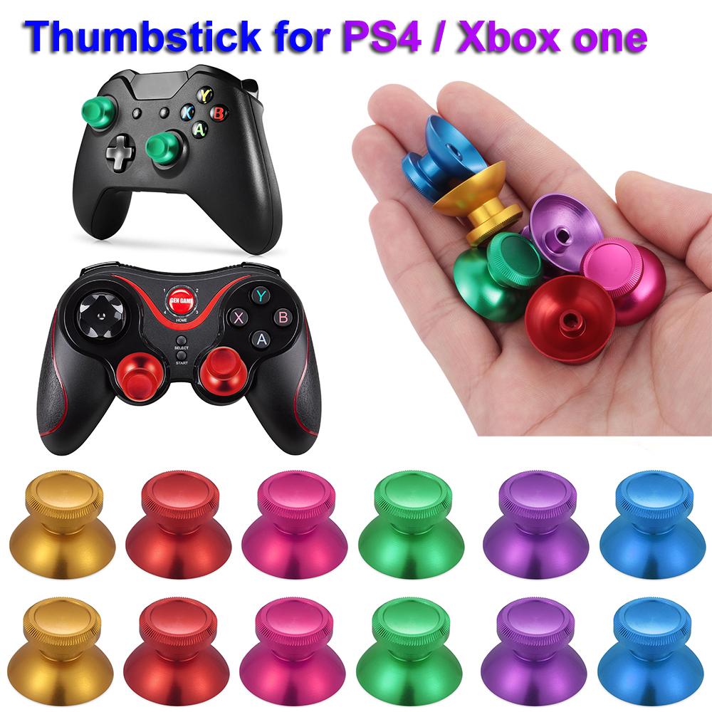 2pcs Game Metal Caps Cover Analog Thumbstick Controller Joystick Grip Aluminum