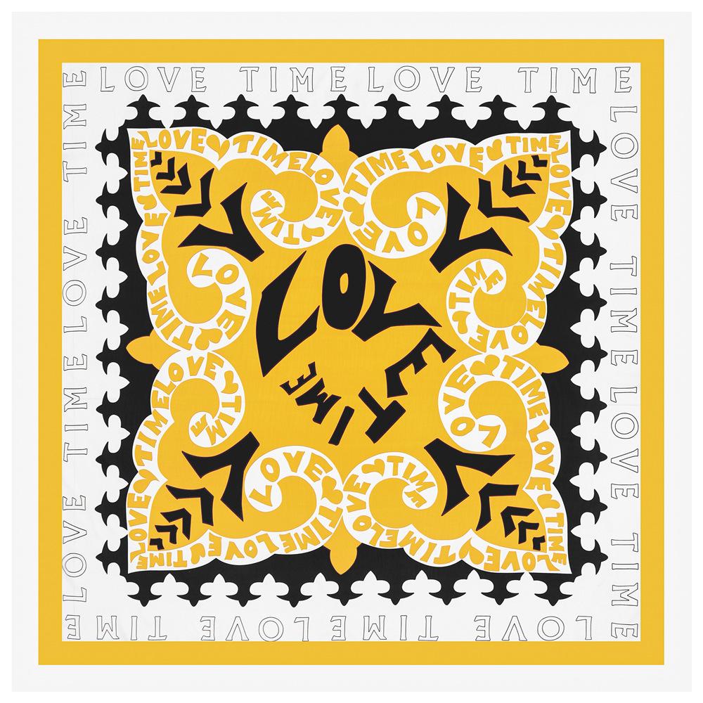 130cm Luxury Brand Headband Letter Print Scarf Silk Scarf For WomenLarge SquareScarves Hijab Beach Towel