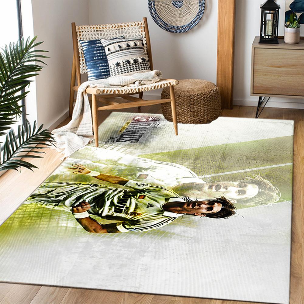Ramos' Legacy Football Floor Mat Perfect for Game Room Bedrooms Dormitory Balcony Anti-slip Rug Anime Office Decor Birthday/Christmas Gift