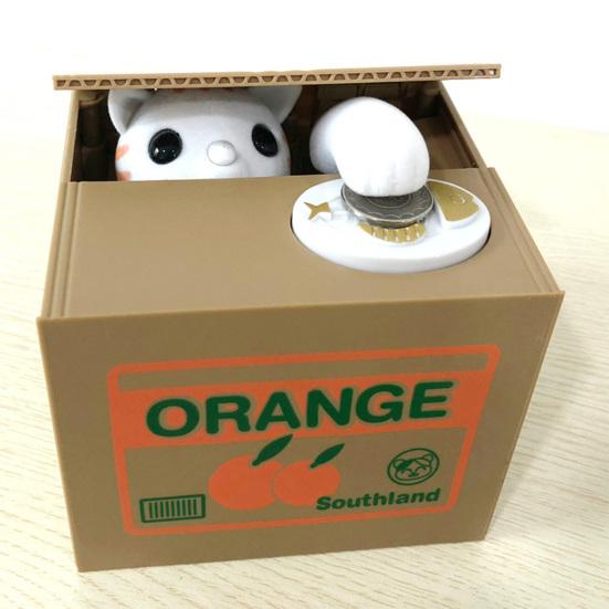 Копилка, автоматическая кража денег, копилка для монет, жадный кот, копилка, монеты США, совместимая коробка для экономии денег для детей