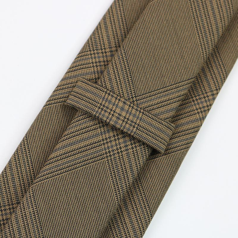 Клетчатый галстук мужской, британский стиль, деловой кэжуал, рубашка для костюма, высококлассный полосатый трендовый галстук женский ручной работы