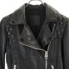 AllSaints Sheep Leather Leather Double Riders Jacket 34 Black Women Used