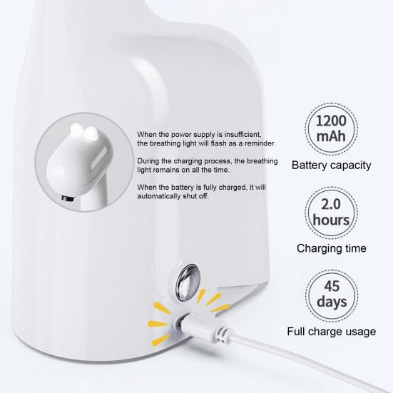Yousheng Soap Dispenser Smart Indicators Touchless Giraffe Design 15-Second Timer for Handwashing Habit Refillable Countertop Soap Dispenser