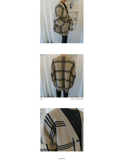 Мужской кардиган свободного кроя в японском корейском стиле