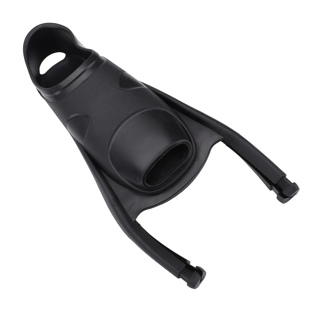 Freediving Fin Foot Pocket TPR Longblade Long Wing Diving Fin Foot Pocket for Swimming Equipment Black S(37 To 38)