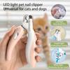 Светодиодные кусачки для когтей для домашних животных со встроенным освещением. Безопасно. Легкая стрижка когтей для собак и кошек. Удобная ручка. Нежные триммеры для когтей. Улучшенная видимость.