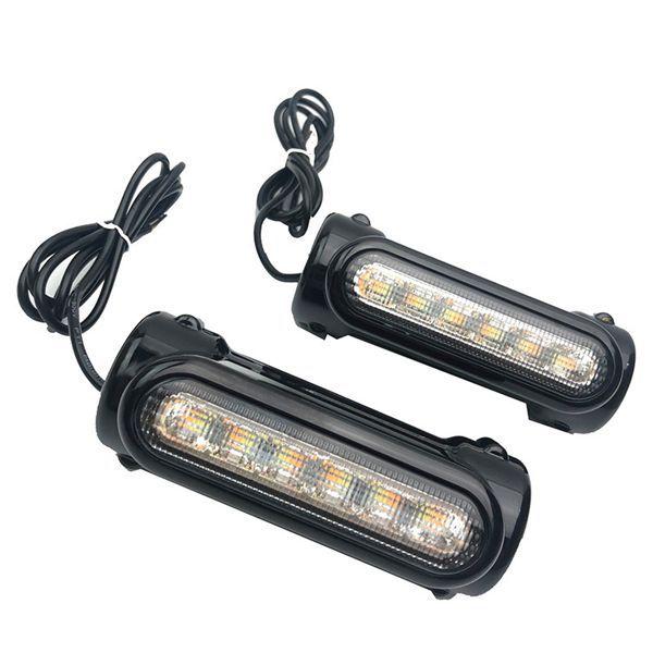 TCYATO Led Lights for Motorcycle Turn Signal Bright Daytime Running Light Guard Bar Lamp Bike Decorative Flashing Warning Light