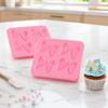 2pcs Multipurpose Silicone Fondant Mold Food Grade Silicone Chocolate Mold  For Chocolate Making