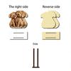Wooden Cartoon Napkin Holder, Open Design Cute Animal Shapes, Non-Slip Base Durable Countertop Organizer for Kitchen Dining Table