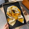 Long small silk scarf women's spring and autumn versatile thin and narrow scarf with shirt, foreign style fashion headband, new decorative silk scarf