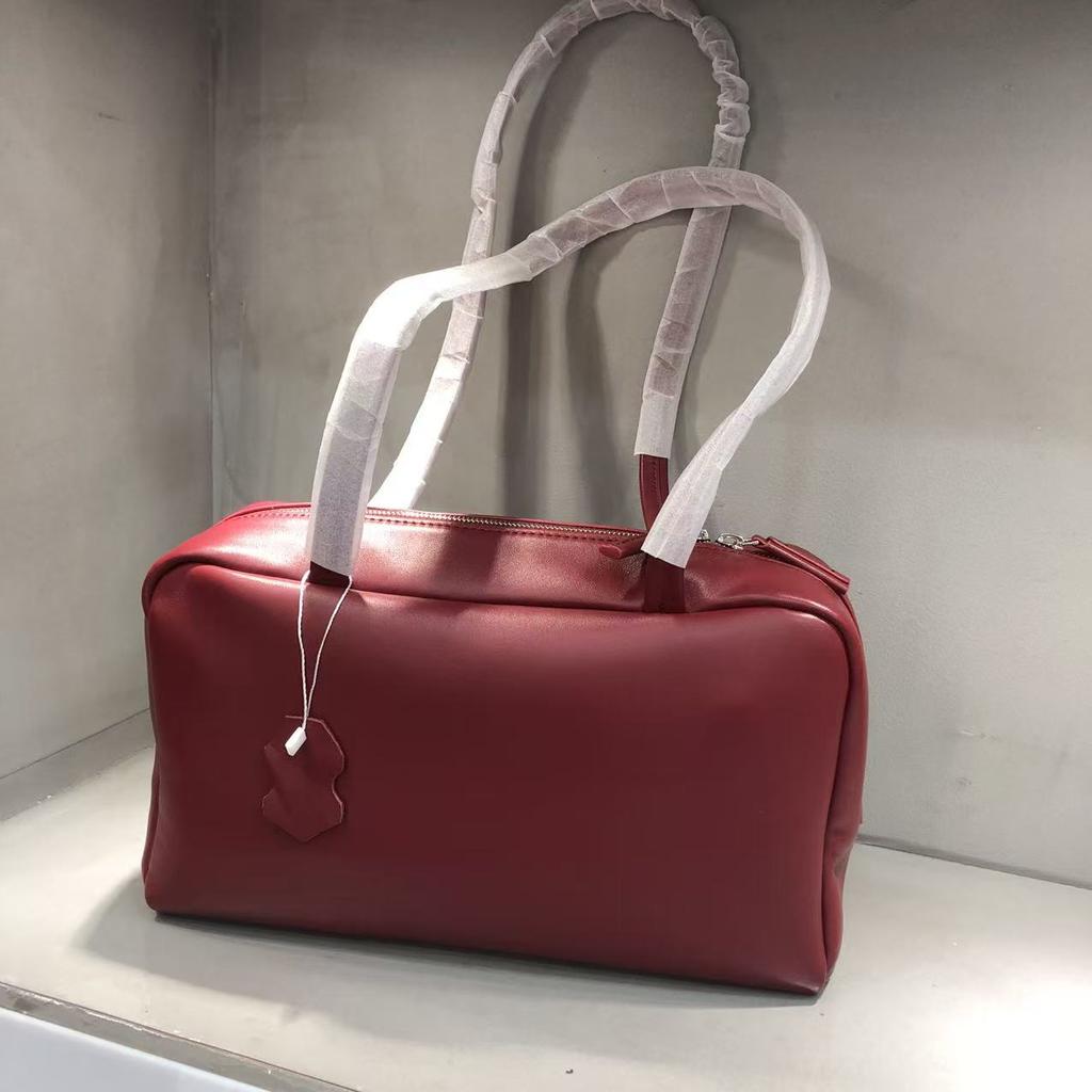 The -Row Italy Small Sheepskin Minimalist Preservation Ball Handheld Single Leather Real Leather Bag Jennie Same Style