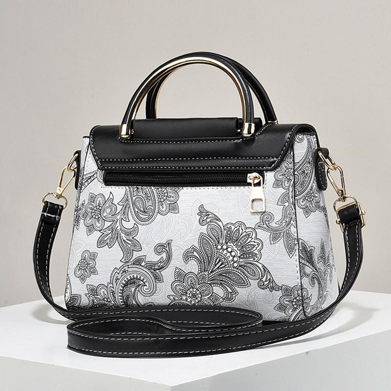 Новая модная сумка с цветным принтом из искусственной кожи, водонепроницаемая, вместительная, сумка через плечо, темпераментная сумка через плечо для поездок на работу