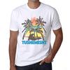 Men’s Vintage Tee Shirt Graphic T Shirt Summer Triangle Tushemisht White