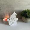 2025 Creative New Snowman Candle Mold Christmas Snowman Shape Cement Gypsum Ornament Mold Epoxy Resin Mould Xmas Gifts