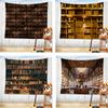 Bookcase Decoration Painting Bedroom Background ClothRoom Study Living Room Hanging ClothLibrary Wall ClothTapestry