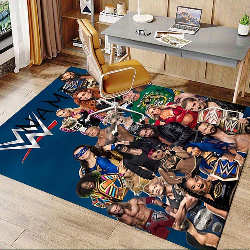 WWE Superstars Office Carpet Soft Polyester Entrance Carpet Washable Non slip Machine Washable Indoo