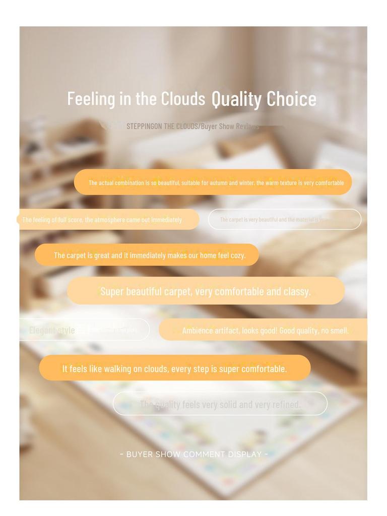 Противоскользящий ковер с мультяшной тематикой для детской или главной спальни