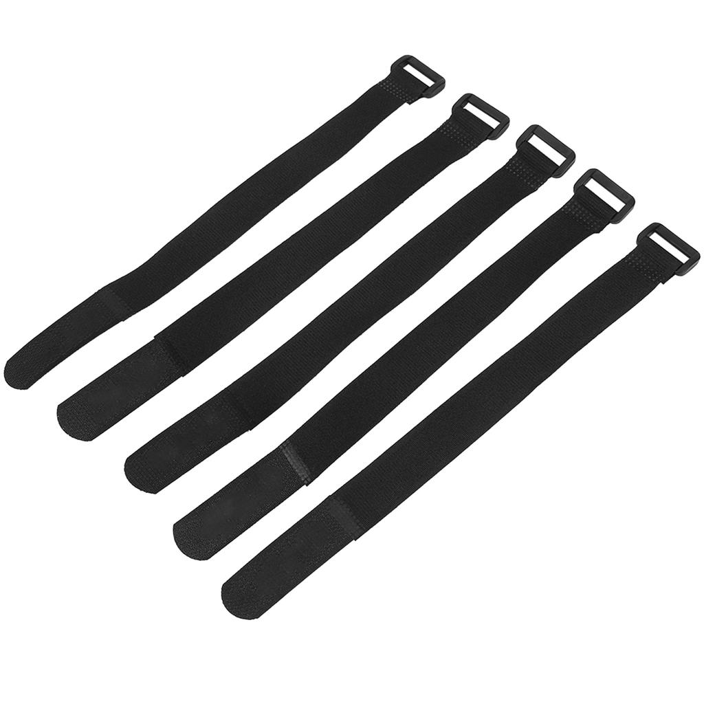 5Pcs Set DUUTI Sports Cycling Riding Adjustable Nylon Bicycle Handlebar Tie Straps (Black)