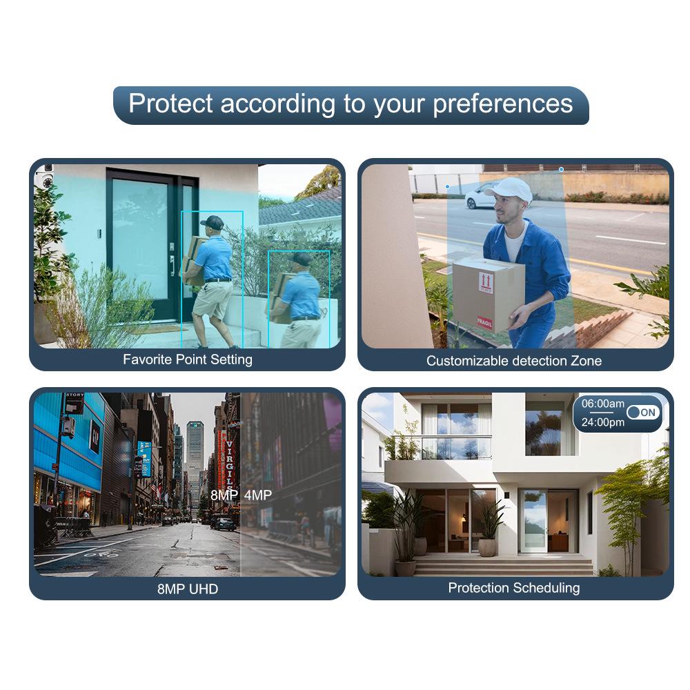 Умная HD цветная бинокулярная камера ночного видения 3 Мп с WiFi, Bluetooth и двусторонней голосовой связью