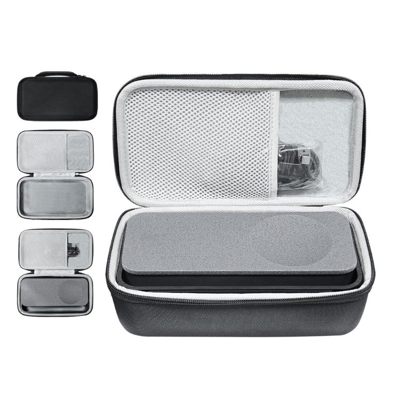 Durability Carrying Case Compatible for Speakers Water Resistant EVA Shell Secures Zippered Closures Carrying Pouch