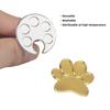 Mini Nail Art Color Palette Mixing Ring Cute Footprint Design For Mixing Acrylic Paints And Nail Polishes