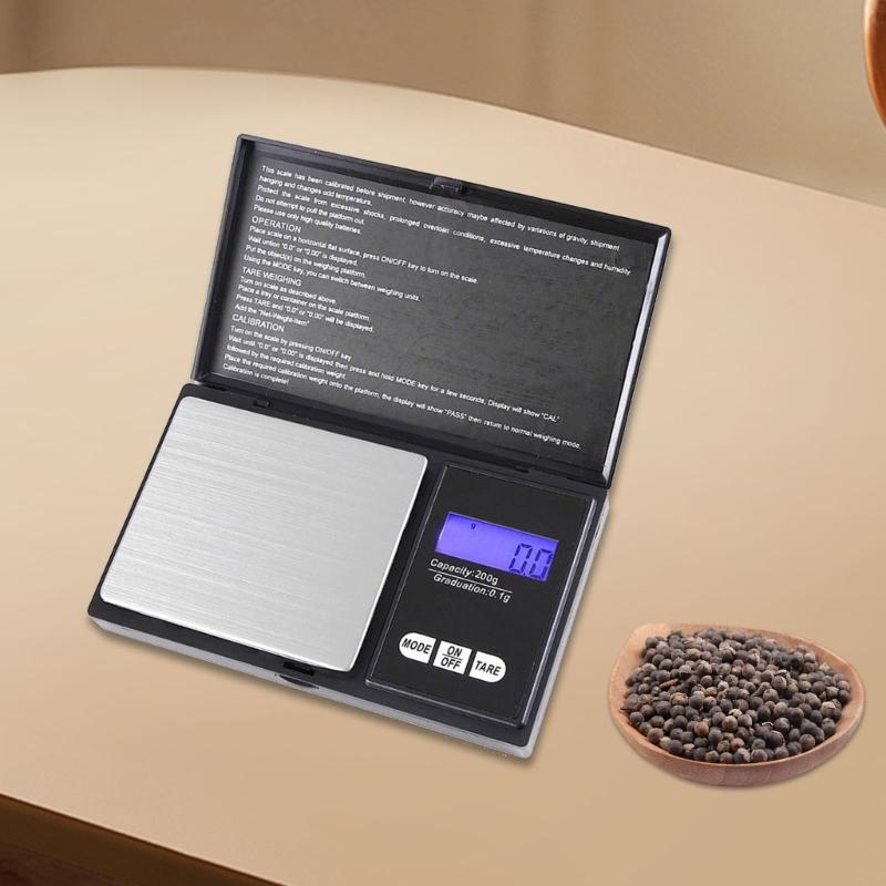 Portable 0.01g Precise Small Jewelry LCD Pocket Scale With Easy Tare Function for Spices Weighing Accurate Measurement