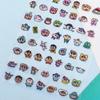 3 листа 168 шт. Мультяшные наклейки Crayon Shin-Chan Каваий Игрушка Милый Чемодан Блокнот Декор для ручного учета Прекрасные наклейки для ногтей