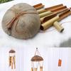 Handcrafted Coconut Shell Wind Chimes Decorative Piece for Gardens and Patios Gentle Melodies for Outdoor Relaxation
