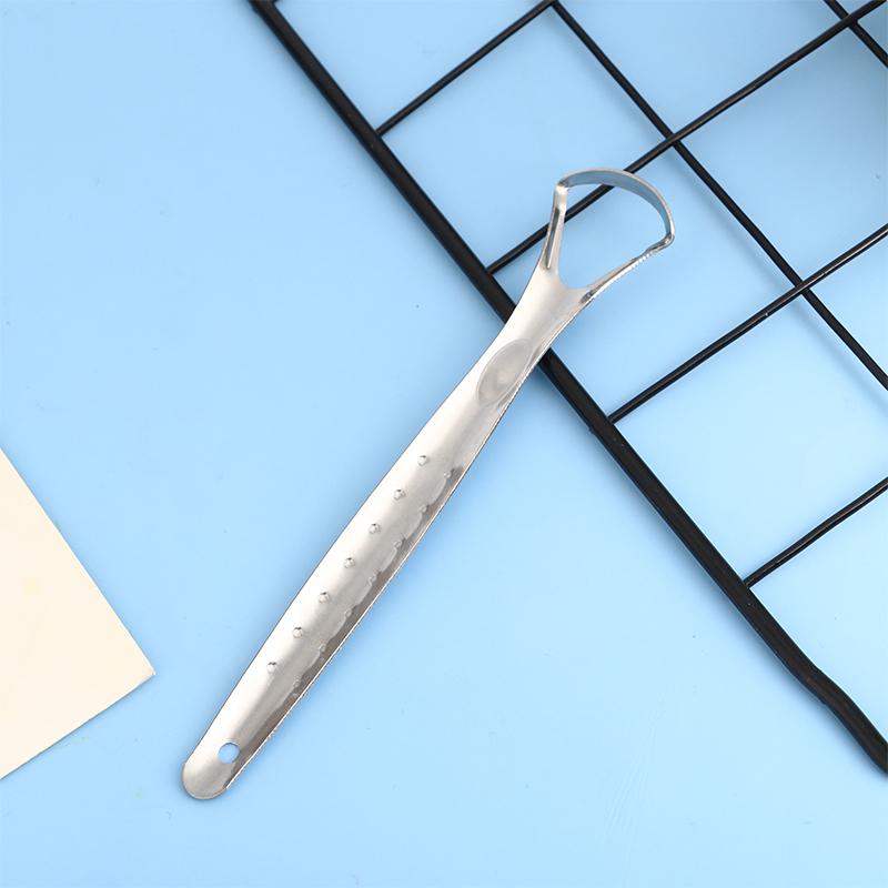 Скребок для языка из нержавеющей стали, инструмент для чистки языка для полости рта, инструменты для ухода за полостью рта, профессиональное уменьшение неприятного запаха изо рта, свежее дыхание