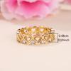 Hollow Hearts Finger Rings for Women Gold Color Available Daily Wear Exquisite Female Accessories Girls Gift Fashion Jewelry