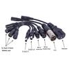 Universal 5.5x2.1mm Female Adapter Cable 22AWG DC5521 Convert to Multiple Plugs Including C13 M16/12 for Electronics