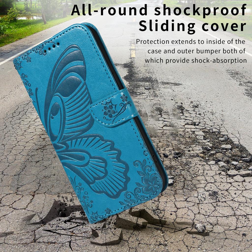 For OnePlus Nord CE5 5G/OnePlus Ace 5 Racing 5G Case Butterfly Pattern PU Leather Folio Flip Phone Cover