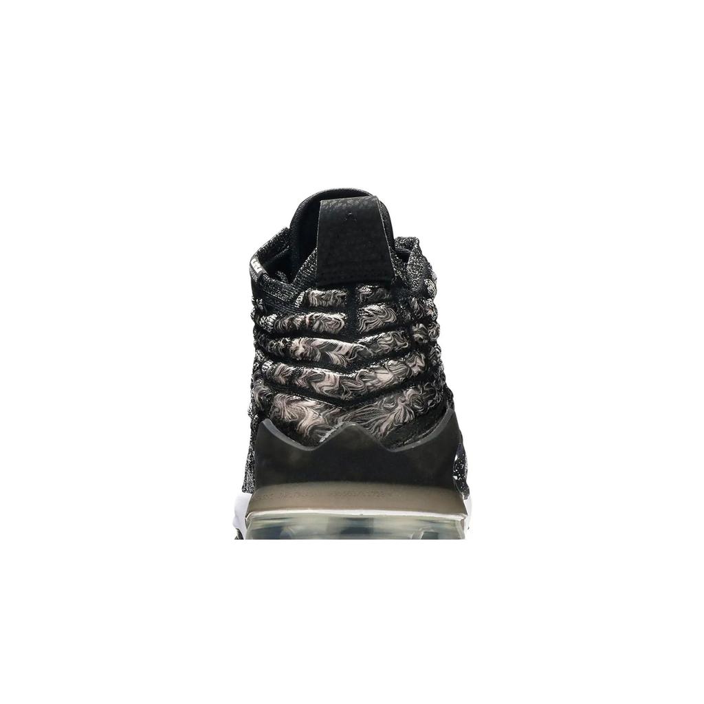 Nike LeBron 17 BG 'In The Arena' (Unisex) Black / Black / White Kids' Basketball Shoes BQ5594 002