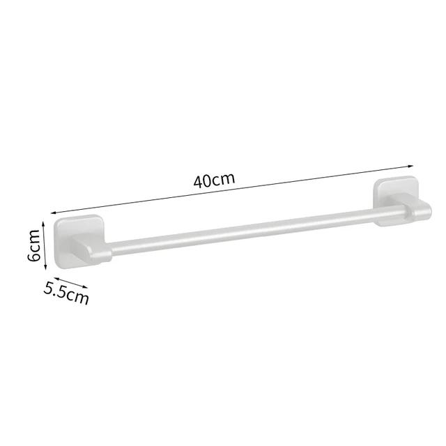 Держатель для полотенец Space Aluminum No Drilling Organizers для полотенец в ванной Самоклеящаяся вешалка для полотенец Полки для ванной Вешалка для полотенец для рук