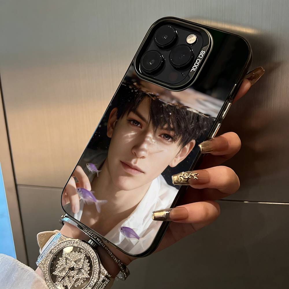 C-C- Caleb-love-deep- s--space Для iPhone 17 16 15 14 13 12 11 Pro Max XS 17 Air Силиконовый Цветной Серебряный Бампер Чехол