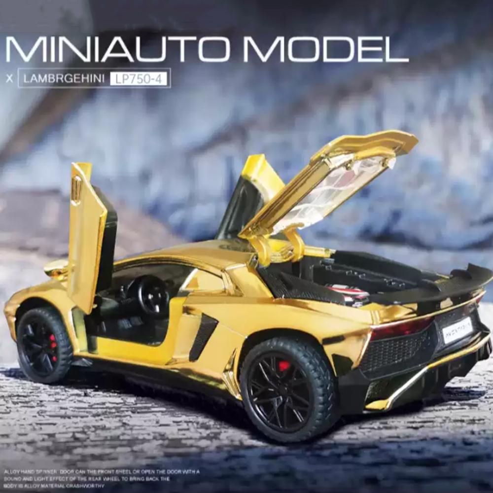 1:Масштаб 32 LP750-4 Сплав G800 Модели Игрушки Машина Литье под давлением Версия с гальваническим покрытием Звук Свет Оттяжный Механизм Машинки Рождественские Подарки для Детей